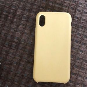 Yellow iphone x case